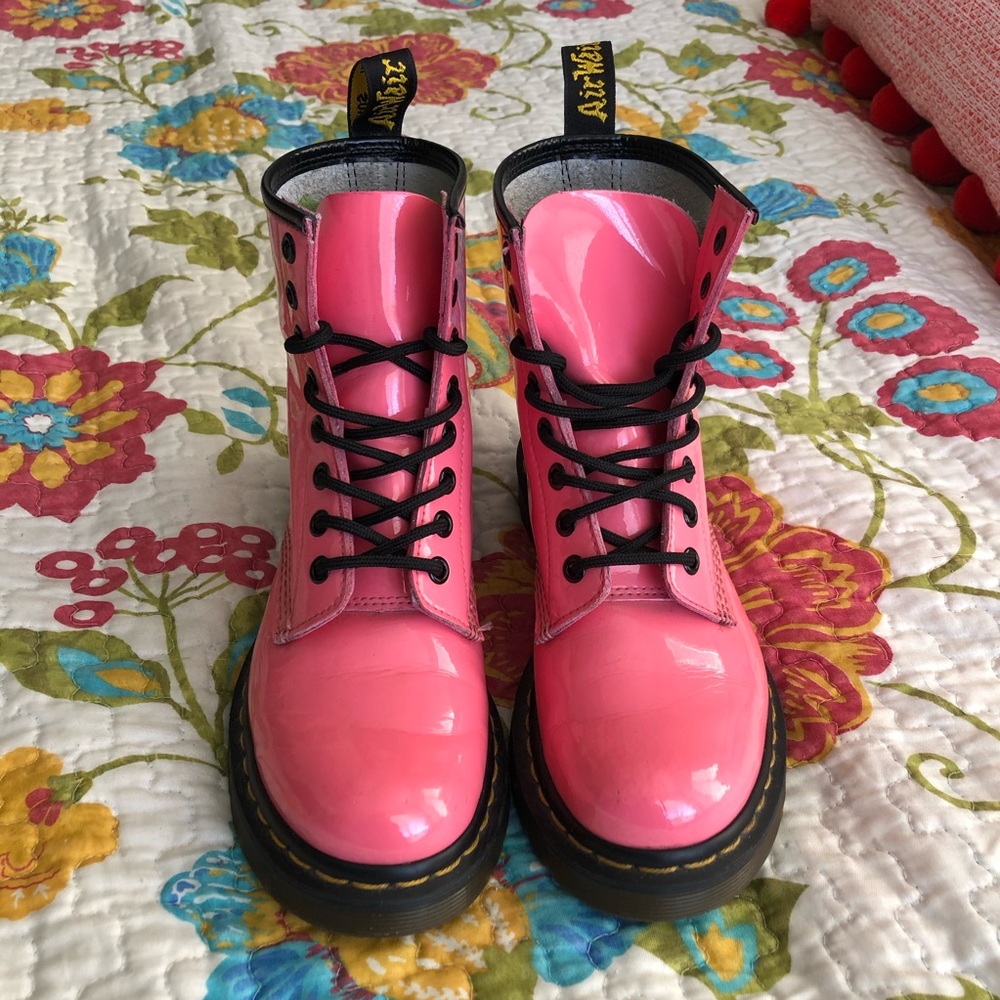 🌸Patent Bubblegum Pink 1460 Doc Martens Boots🌸